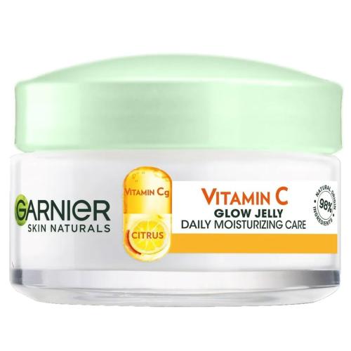 Garnier Skin Naturals Vitamin C Glow Jelly Daily Moisturizing Care Face Gel Κρέμα Ημέρας Προσώπου σε Μορφή Gel για Λάμψη με Βιταμίνη C 50ml